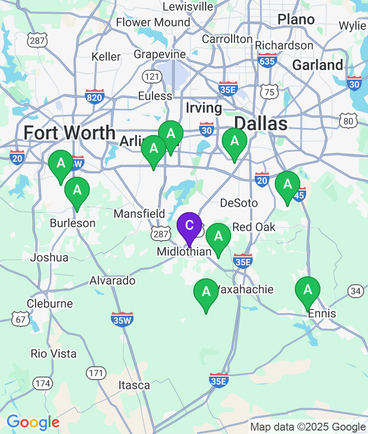 Midlothian Available Airport Options